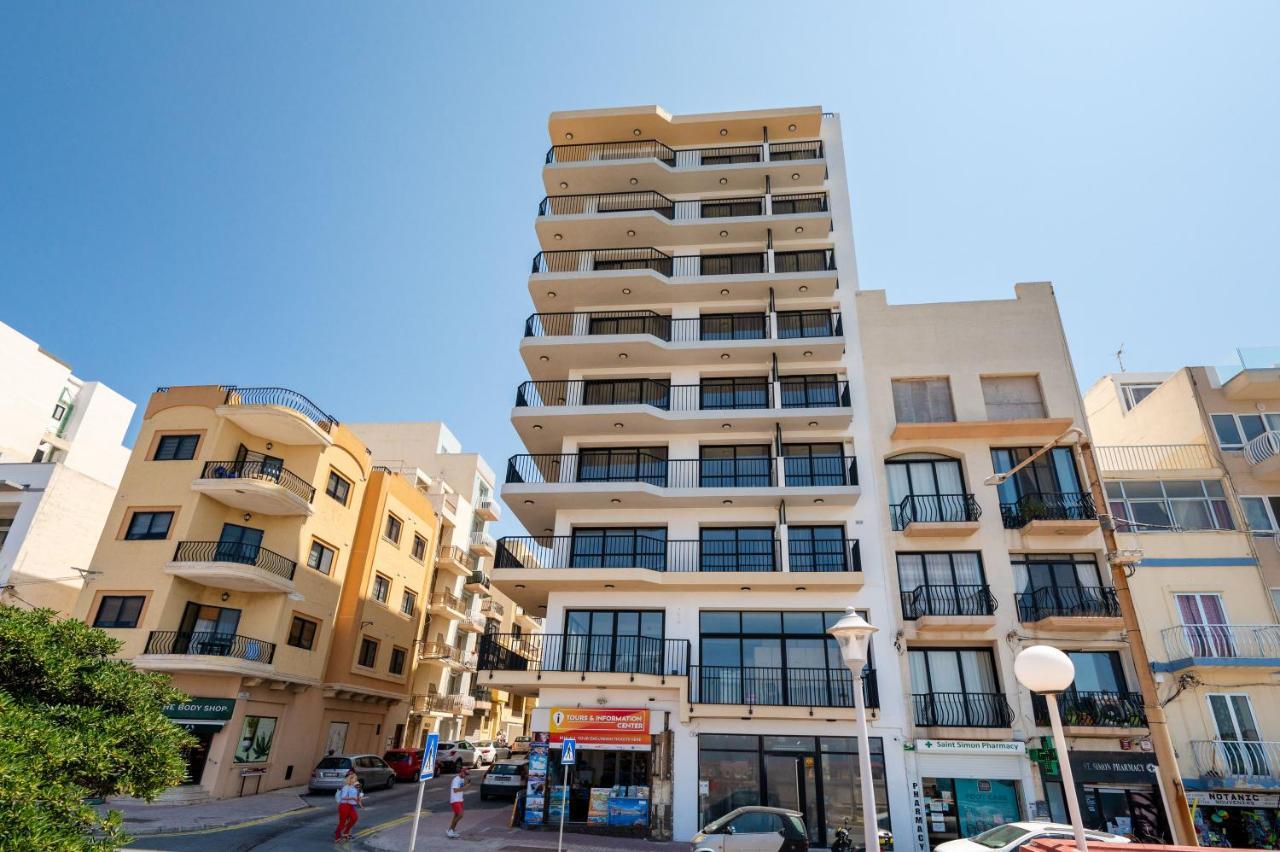 Islet Promenade Seafront Family Apartment With 2 Balconies By Getawaysmalta Bahía de San Pablo Exterior foto