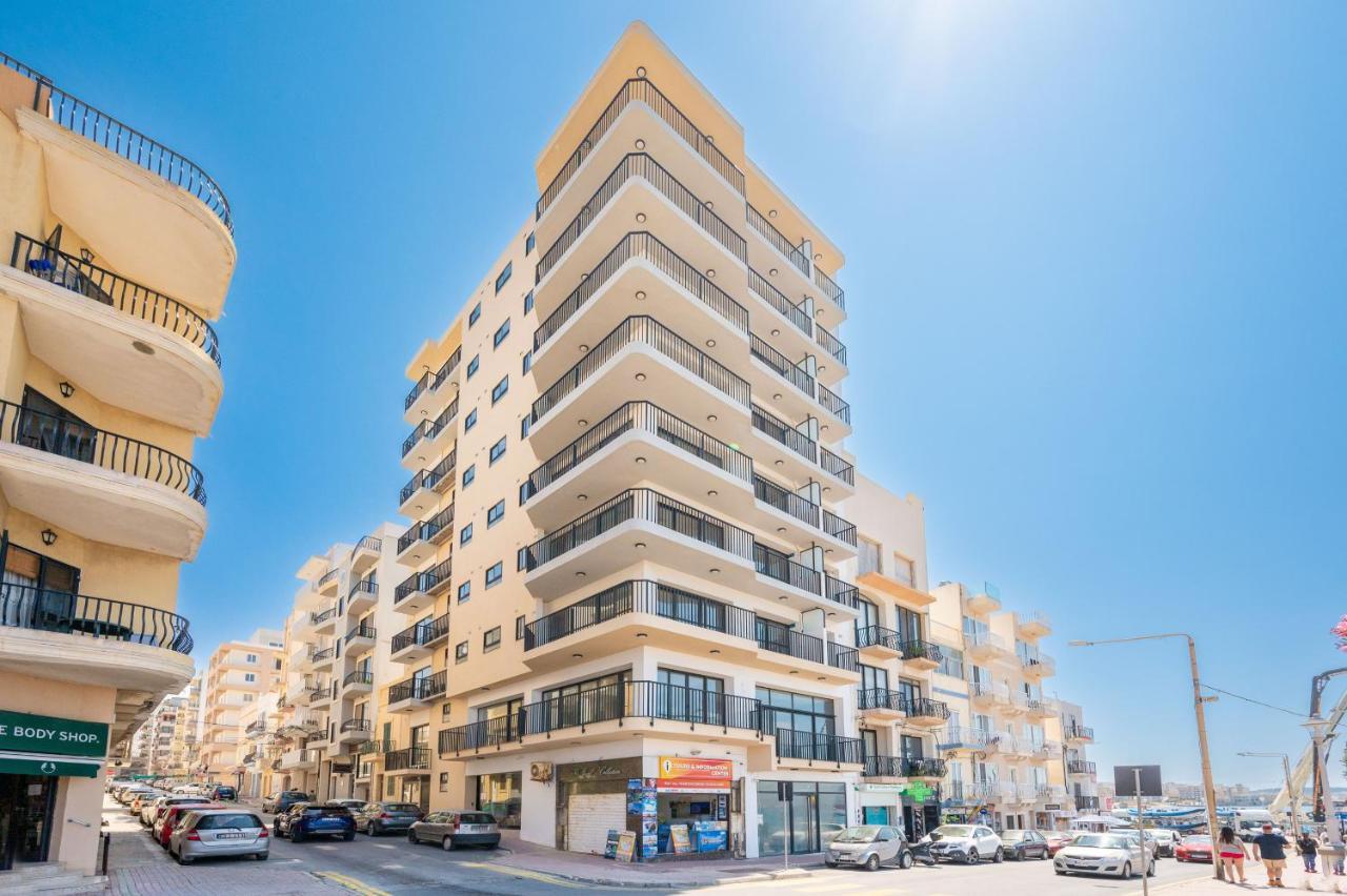 Islet Promenade Seafront Family Apartment With 2 Balconies By Getawaysmalta Bahía de San Pablo Exterior foto